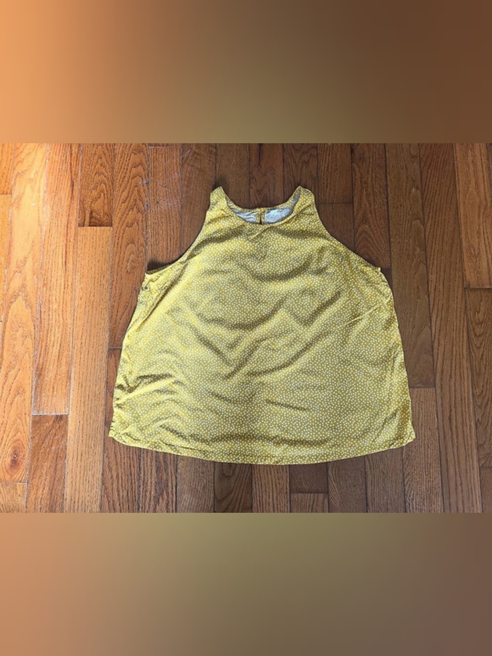 Old Navy Yellow Polka Dot Tank Size Medium